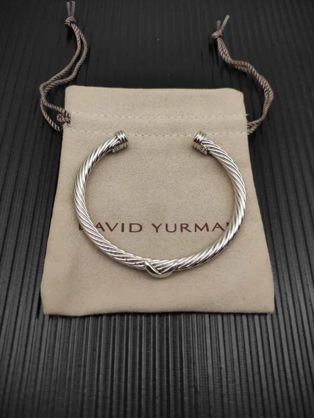 David Yurman Silver 5mm Single X Bracelet